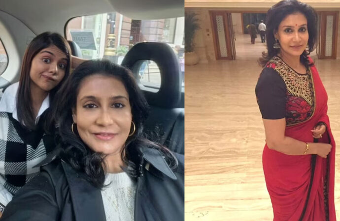 Veteran Actor Lizzy Cherishes Precious Moments with Daughter Kalyani Priyadarshan in the UK