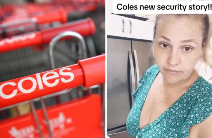 Coles Customer Unleashes Fury Over Anti-Theft Trolley Controversy: Shocking Reaction Caught on Camera